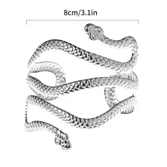 Serpenti Silver Snake Arm Bracelet - Picture 6 of 6